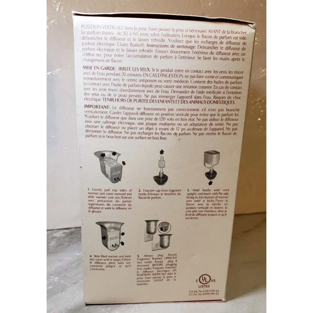 Claire Burke Electric Fragrance Warmer Plug In Air Freshener Unit (New Product)